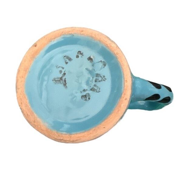 Le Souk Blue Print Ceramic Hand Painted Tunisian Mug - Picture 6 of 8